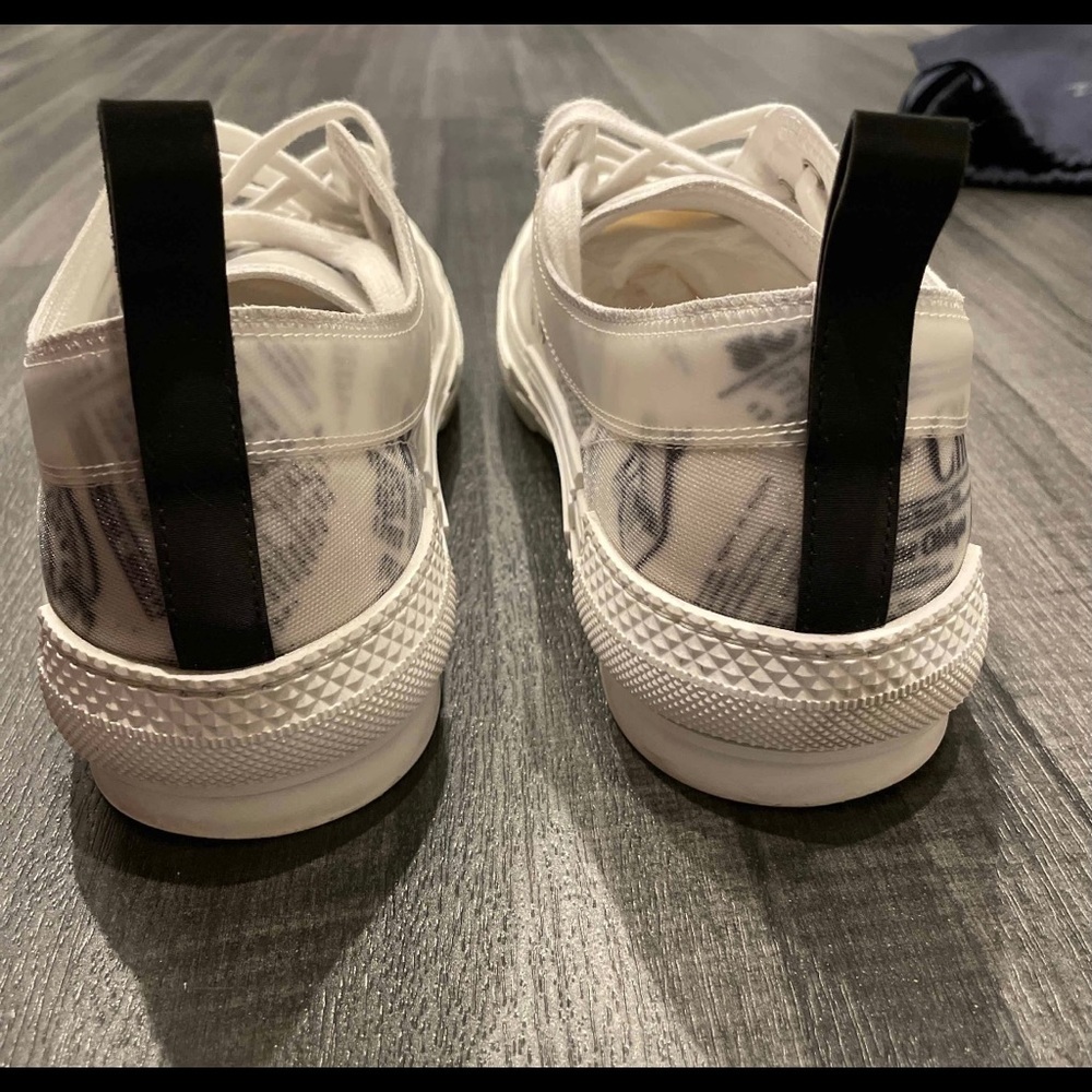 Dior Oblique Newsprint Sneakers - Picture 4 of 6